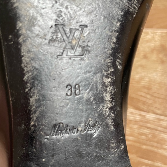 LOUIS VUITTON black flats size 38 - Picture 12 of 13